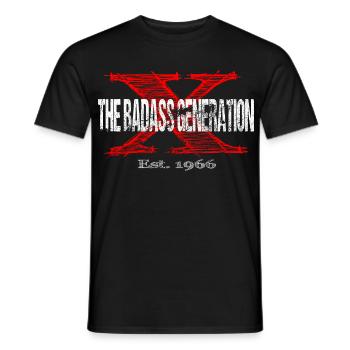 Generation X 1966 Retro - Men's T-Shirt - black - Front - AI Model Male 178 light (178cm)