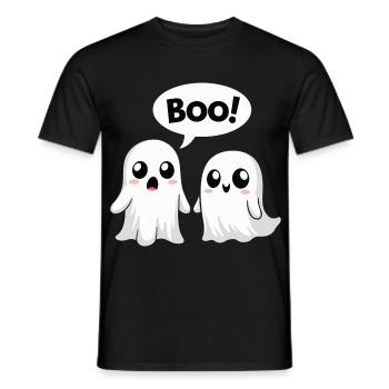 Halloween Mignon Boo Fantômes - T-shirt homme - noir - Devant - AI Model Male 178 light (178cm)