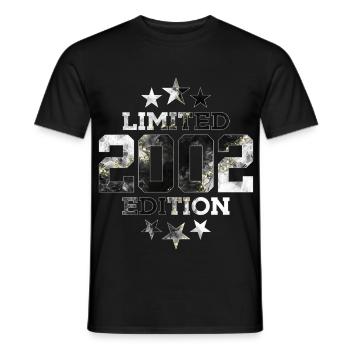 ÉDITION LIMITÉE 2002 24E ANNIVERSAIRE - T-shirt homme - noir - Devant - AI Model Male 178 light (178cm)
