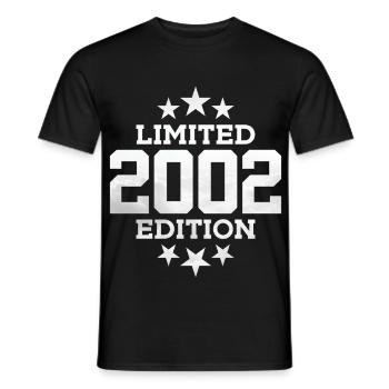 ÉDITION LIMITÉE 2002 24E ANNIVERSAIRE - T-shirt homme - noir - Devant - AI Model Male 178 light (178cm)