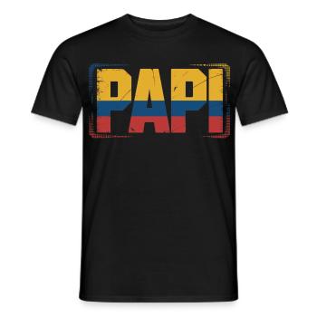 Daddy Colombia Flag – Gift for - Men's T-Shirt - black - Front - AI Model Male 178 light (178cm)