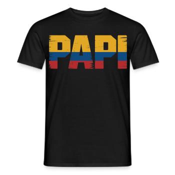 Daddy Colombia Flag – Gift for - Men's T-Shirt - black - Front - AI Model Male 178 light (178cm)