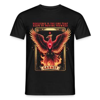 Geburtsstein Januar Grana - Männer T-Shirt - Schwarz - Vorne - AI Model Male 178 light (178cm)