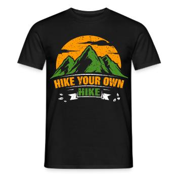 Hike Your Own Hike - Men's T-Shirt - black - Front - AI Model Male 178 light (178cm)