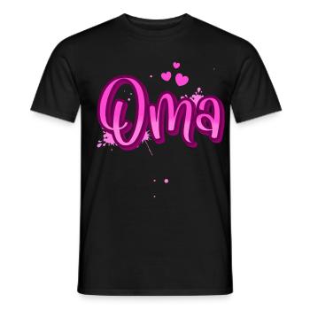 granny - Men's T-Shirt - black - Front - AI Model Male 178 light (178cm)