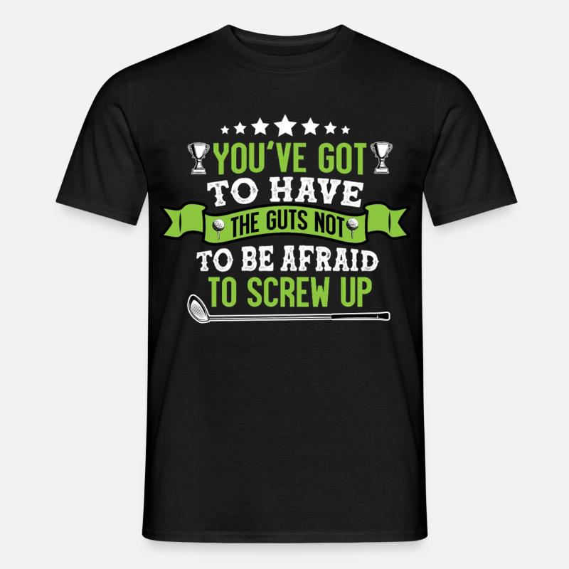 Golf - Männer T-Shirt - Schwarz