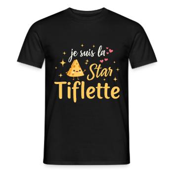 I'm The Star Tiflette Lustiges originelles Geschenk - Männer T-Shirt - Schwarz - Vorne - AI Model Male 178 light (178cm)