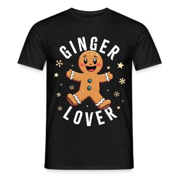 Gember minnaar - Heren T-shirt - zwart - Voor - AI Model Male 178 light (178cm)