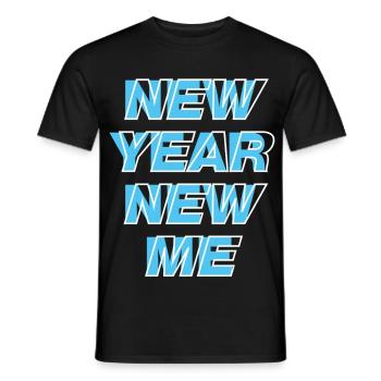 Neujahr Neues Ich - Männer T-Shirt - Schwarz - Vorne - AI Model Male 178 light (178cm)