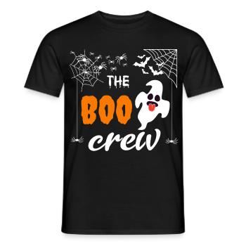 The Boo Crew Funny Halloween Ghost Costume Top - Men's T-Shirt - black - Front - AI Model Male 178 light (178cm)