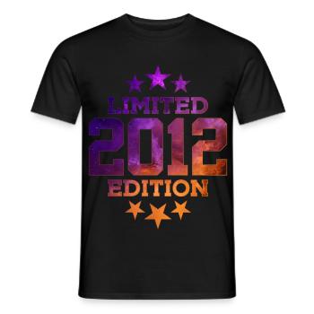 LIMITED EDITION 2012 14TH BIRTHDAY - Men's T-Shirt - black - Front - AI Model Male 178 light (178cm)