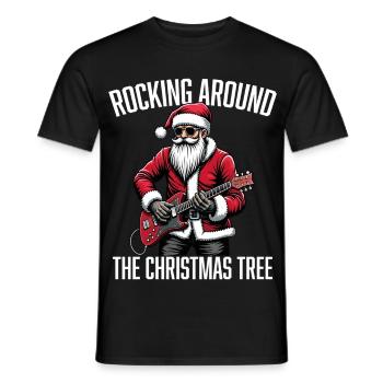 Se balancer autour du sapin de Noël - T-shirt homme - noir - Devant - AI Model Male 178 light (178cm)