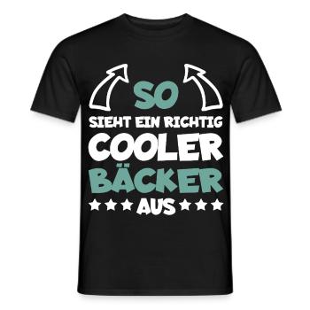 Vraiment cool boulanger drôle dire cadeau - T-shirt homme - noir - Devant - AI Model Male 178 light (178cm)