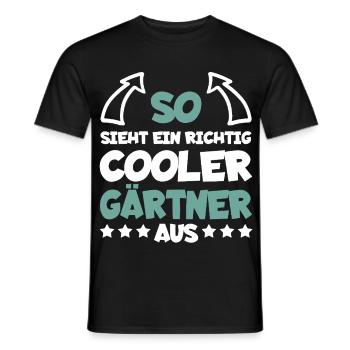 Jardinier vraiment cool drôle dire cadeau - T-shirt homme - noir - Devant - AI Model Male 178 light (178cm)