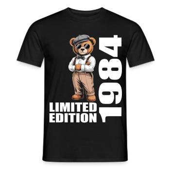 1984 Limited Edition Bär Geburtstag 1984 - Männer T-Shirt - Schwarz - Vorne - AI Model Male 178 light (178cm)