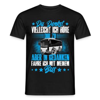 Busfahrer - Männer T-Shirt - Schwarz - Vorne - AI Model Male 178 light (178cm)