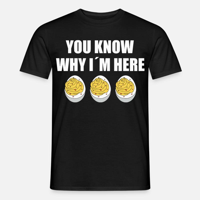 Gefüllte Eier - Männer T-Shirt - Schwarz