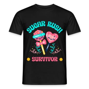 Candy Lover Gift - Men's T-Shirt - black - Front - AI Model Male 178 light (178cm)