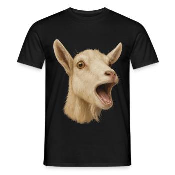 Goat Goat Farming Goat Farmer Goat Head Goats - Men's T-Shirt - black - Front - AI Model Male 178 light (178cm)