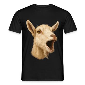Goat Goat Breeding Goat Farmer Goat Breeder Goat Breeder Goat - Men's T-Shirt - black - Front - AI Model Male 178 light (178cm)