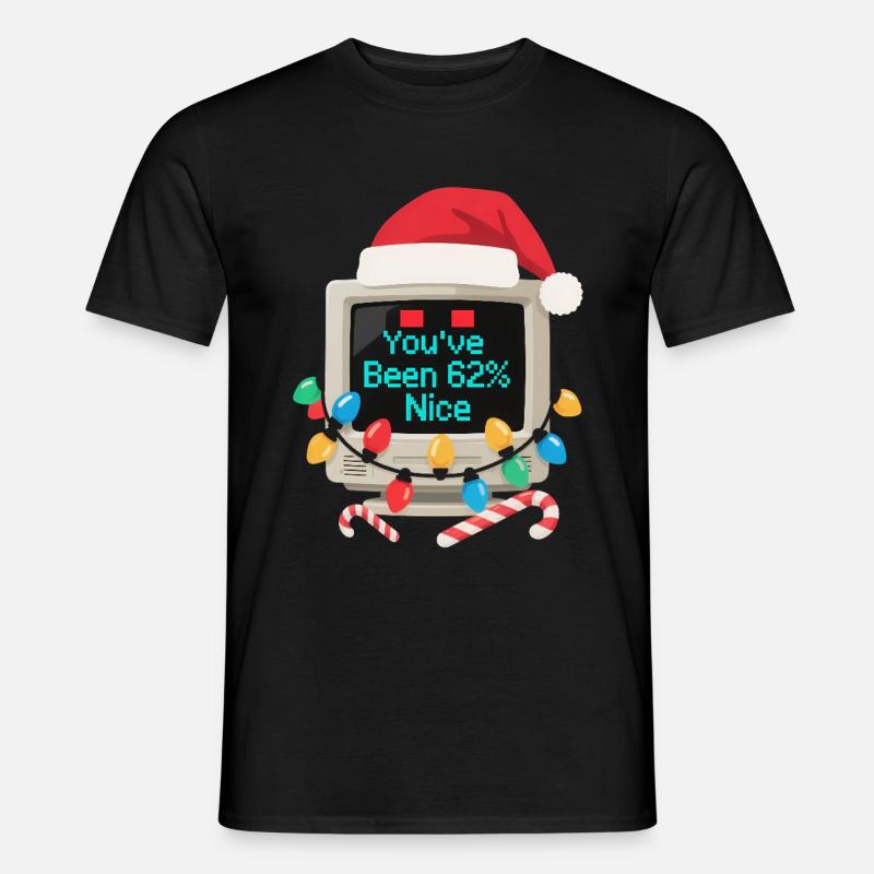 Computer Weihnachten KI Sarkastisch Tech Geschenk - Männer T-Shirt - Schwarz