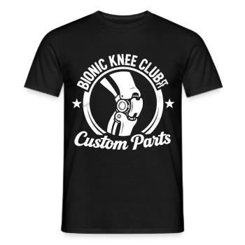 Bionischer Knie-Ersatz Knieoperation Geschenk - Männer T-Shirt - Schwarz - Vorne - AI Model Male 178 light (178cm)