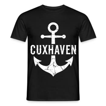 Anchor Cuxhaven North Sea - Men's T-Shirt - black - Front - AI Model Male 178 light (178cm)