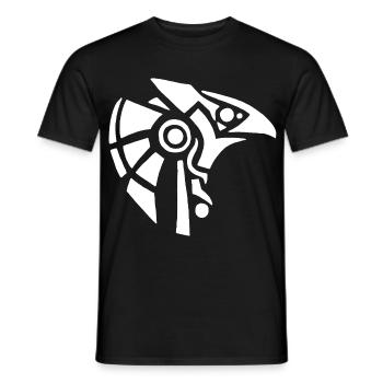 Dieu égyptien Horus (blanc) - T-shirt homme - noir - Devant - AI Model Male 178 light (178cm)