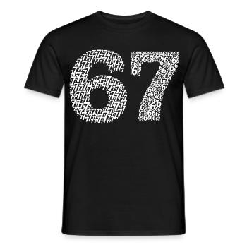 Sixty Seven meme - Männer T-Shirt - Schwarz - Vorne - AI Model Male 178 light (178cm)