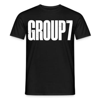 Funny Group 7 67 Meme Halloween Costume - Men's T-Shirt - black - Front - AI Model Male 178 light (178cm)