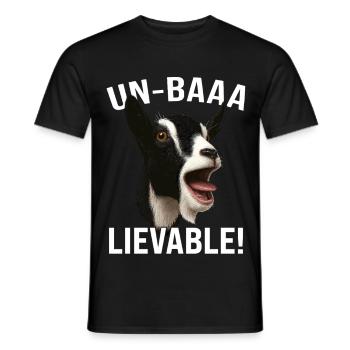 Goat Goat Breeding Goat Farmer Goat Saying - Men's T-Shirt - black - Front - AI Model Male 178 light (178cm)
