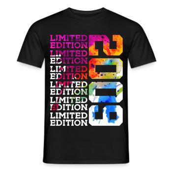 ÉDITION LIMITÉE 2009 17 ANS 17E ANNIVERSAIRE - T-shirt homme - noir - Devant - AI Model Male 178 light (178cm)