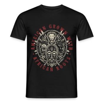 African American Heritage - Männer T-Shirt - Schwarz - Vorne - AI Model Male 178 light (178cm)
