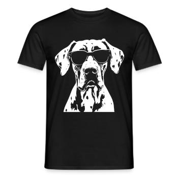 Great Dane Great Dane Sunglasses - Men's T-Shirt - black - Front - AI Model Male 178 light (178cm)