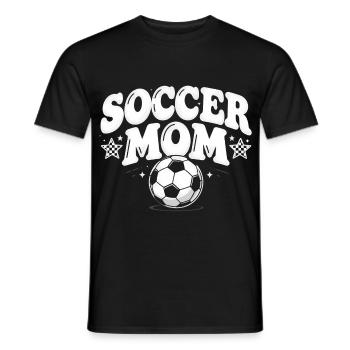 Fußball Vintage Mama Retro Spieltag Jugendbekleidu - Männer T-Shirt - Schwarz - Vorne - AI Model Male 178 light (178cm)