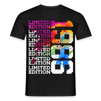 ÉDITION LIMITÉE 1986 40 ANS 40E ANNIVERSAIRE - T-shirt homme - noir - Devant - AI Model Male 178 light (178cm)