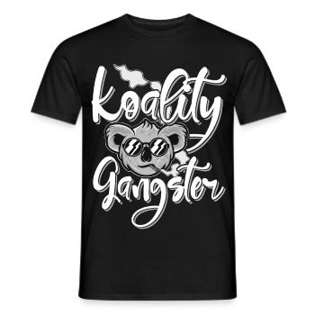 Koality Gangster - Men's T-Shirt - black - Front - AI Model Male 178 light (178cm)