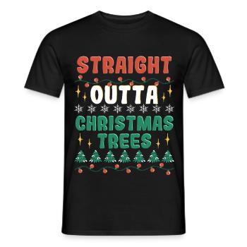 Weihnachtsbaum Züchter - Männer T-Shirt - Schwarz - Vorne - AI Model Male 178 light (178cm)