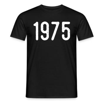 Awesome since 1975 | 1975 Gift - Men's T-Shirt - black - Front - AI Model Male 178 light (178cm)