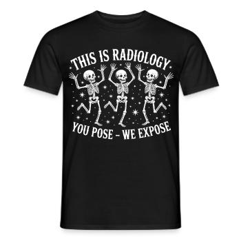 Radiologie Squelettes Danse Design - T-shirt homme - noir - Devant - AI Model Male 178 light (178cm)