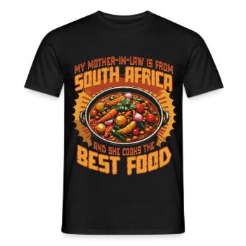 Südafrikanische Schwiegermutter Südafrika - Männer T-Shirt - Schwarz - Vorne - AI Model Male 178 light (178cm)