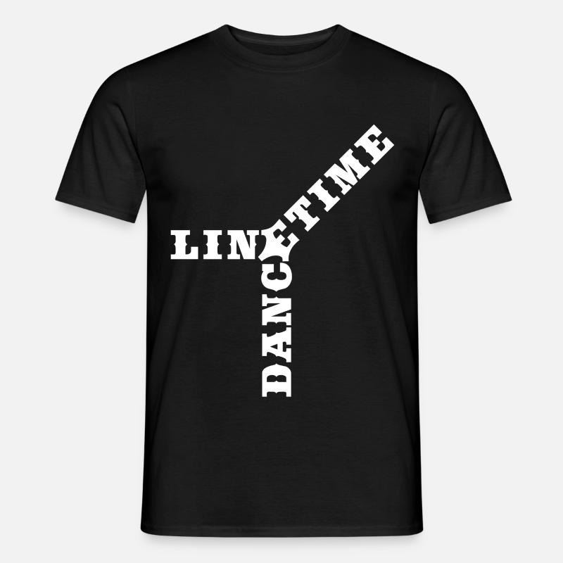 Crossword Line Dance Time  - Männer T-Shirt - Schwarz