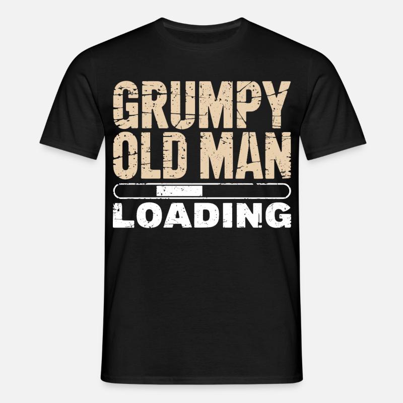 Grumpy Old Man Loading - T-shirt Homme - noir