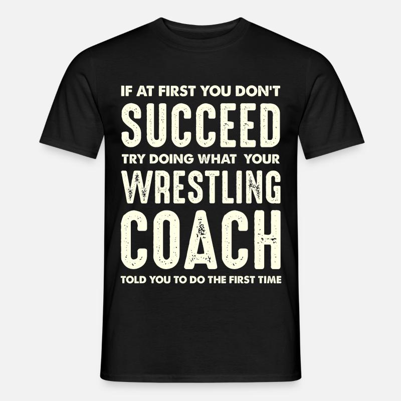 Sieg durch Coachanweisung - Männer T-Shirt - Schwarz