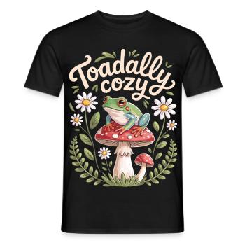 Tree Frog Humor Tree Frog - Men's T-Shirt - black - Front - AI Model Male 178 light (178cm)