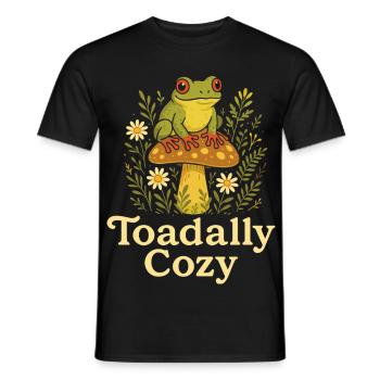 Tree Frog Humor Tree Frog - Men's T-Shirt - black - Front - AI Model Male 178 light (178cm)