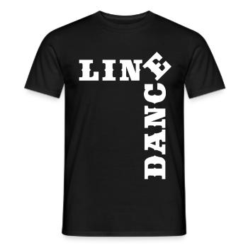 Temps de danse en ligne de mots croisés - T-shirt homme - noir - Devant - AI Model Male 178 light (178cm)