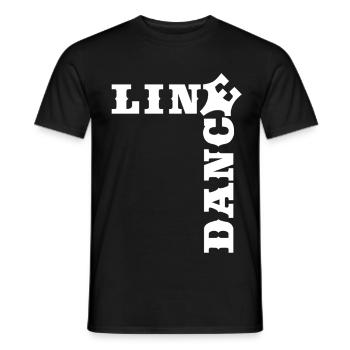 Temps de danse en ligne de mots croisés - T-shirt homme - noir - Devant - AI Model Male 178 light (178cm)