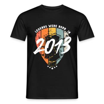 Guitariste Anniversaire Guitare 2013 - T-shirt homme - noir - Devant - AI Model Male 178 light (178cm)