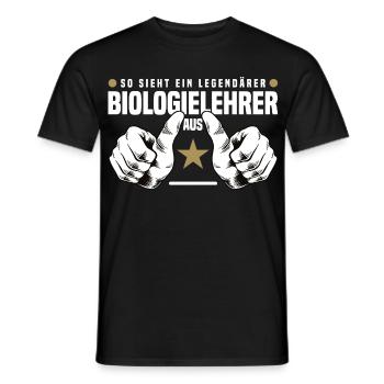 Biologielehrer - Männer T-Shirt - Schwarz - Vorne - AI Model Male 178 light (178cm)